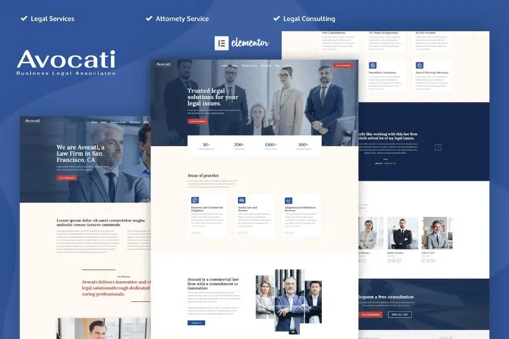 Avocati-cover Avocati: Elementor Template Kit for Law Firms & Attorneys - Image 1