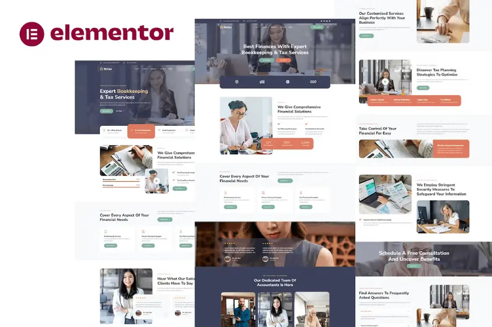 ButaxCover Butax – Elementor Template Kit for Tax Services & Financial Advisors - Image 1
