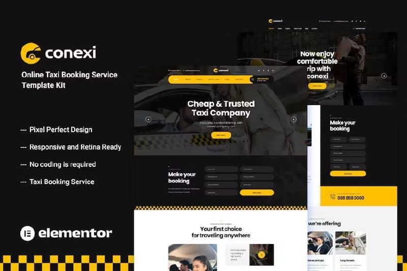 Conexi Conexi - Online Taxi Booking Service Template Kit - Image 1