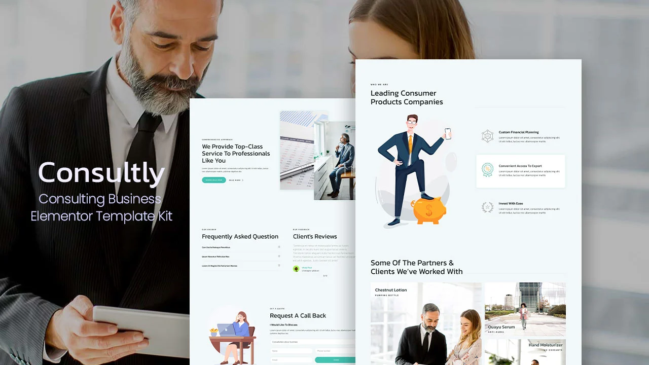 Consultly Consultly: Elementor Template Kit for Business Consulting - Image 1