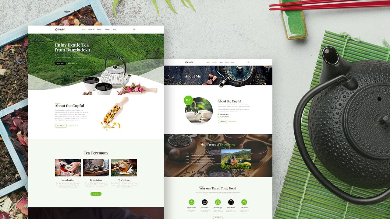 Cupful Cupful – Teahouse & Tea Store Elementor Template Kit - Image 1