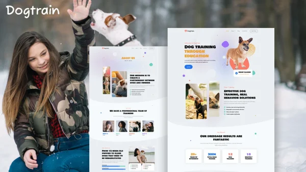 DogTrain: Elementor Template Kit for Dog Training Services