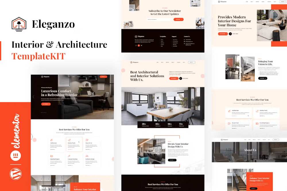 ElegenzoCover Eleganzo - Template Kit for Interior & Architecture with Elementor - Image 1