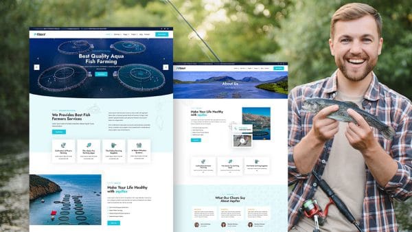Finny: Elementor Template Kit for Aqua Farm & Fishery Services