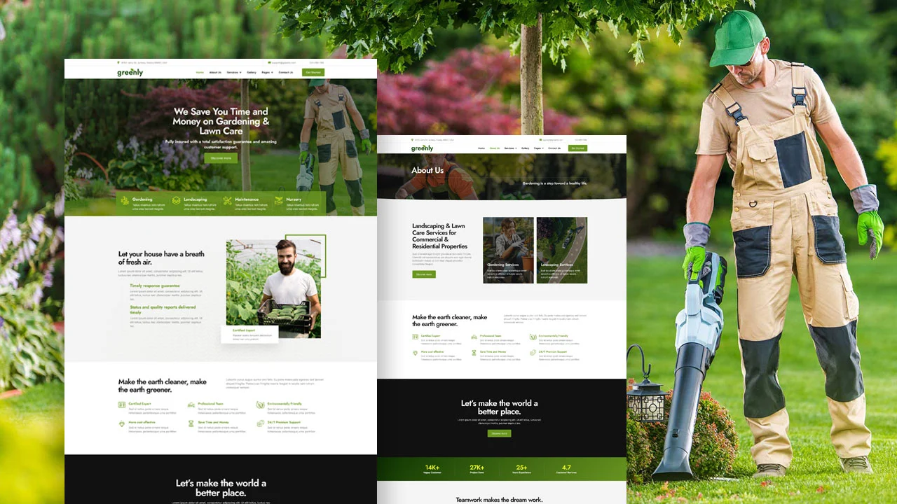 Greenly Greenly: Elementor Template Kit for Landscape & Gardening Services - Image 1