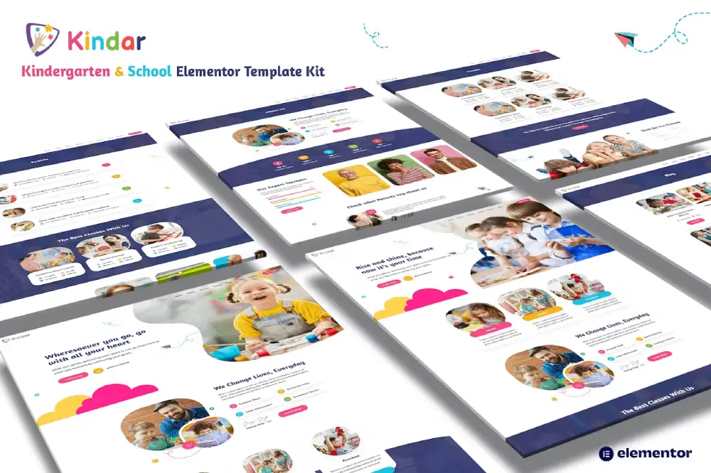 KindaCover Kindar: Elementor Template Kit for Kindergartens & Schools - Image 1
