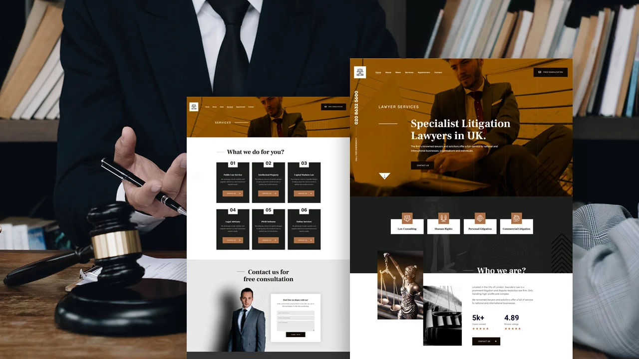 Legistify Legistify: Elementor Template Kit for Lawyers & Law Firms - Image 1