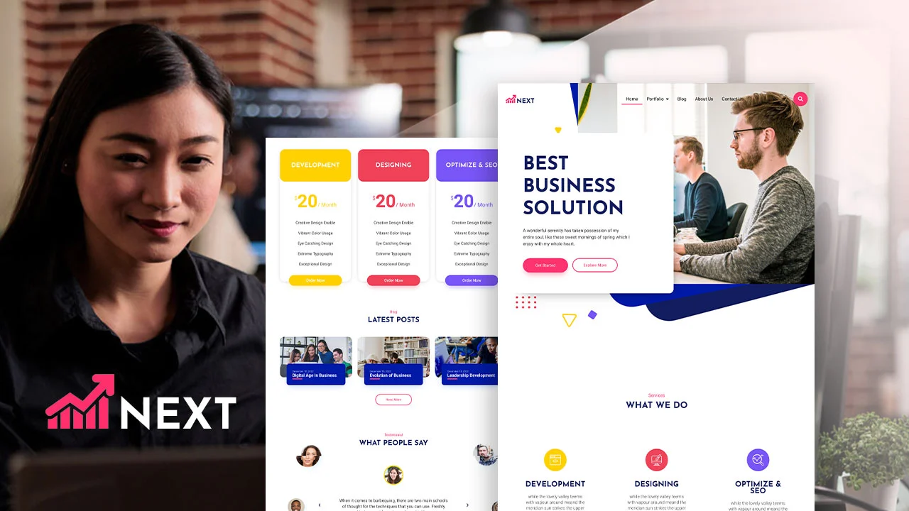 Next Next: Elementor Template Kit for Creative Business & Agencies - Image 1