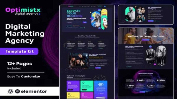 Optimistix – SEO & Digital Agency Elementor Template Kit