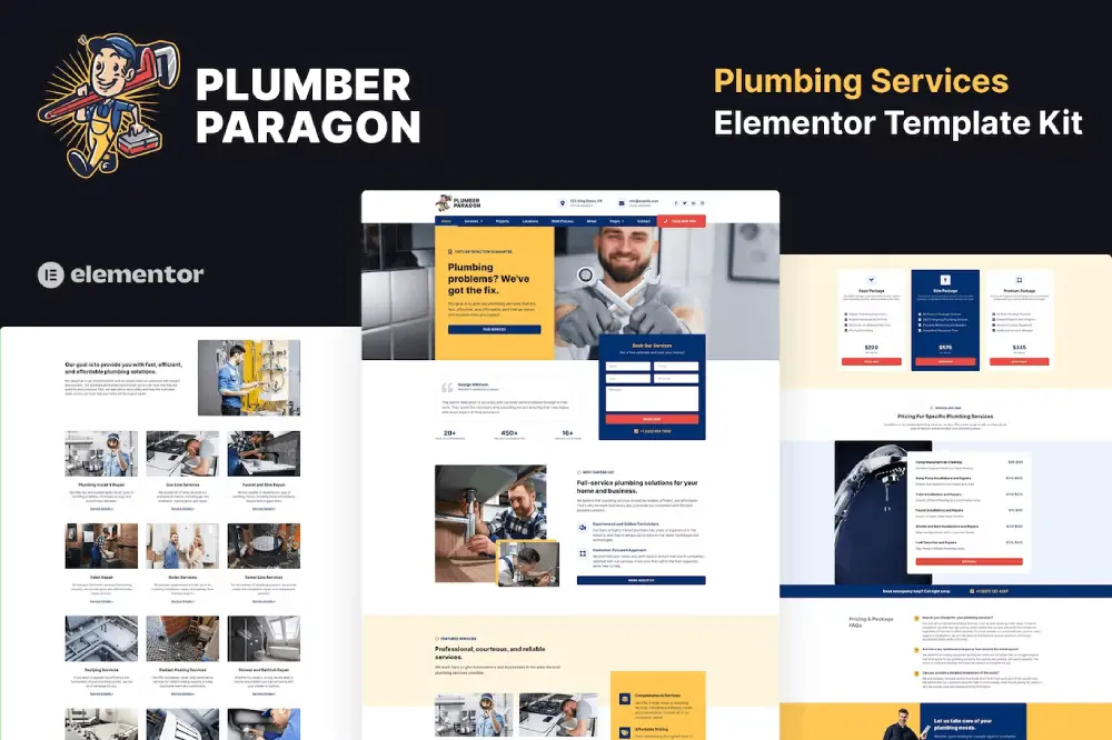PlumberParagonCover-1 Plumber Paragon: Elementor Template Kit for Plumbing Services - Image 1