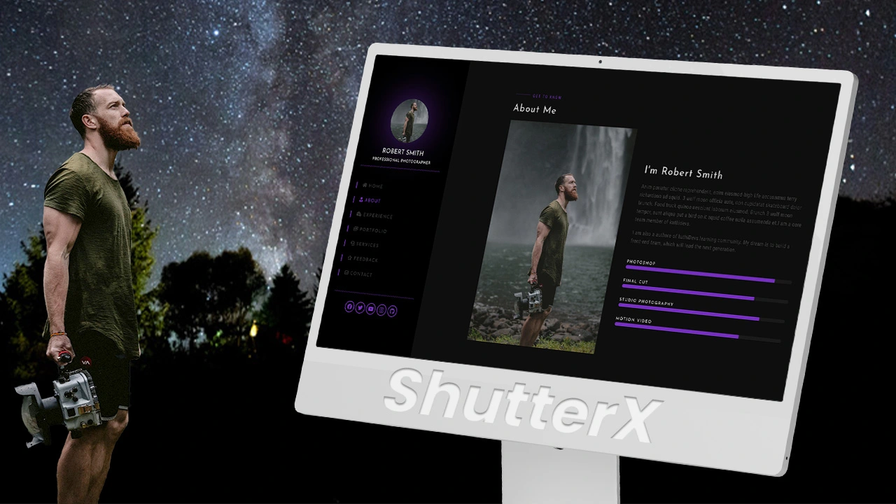 ShutterX ShutterX: Elementor Template Kit for Creative Photography - Image 1