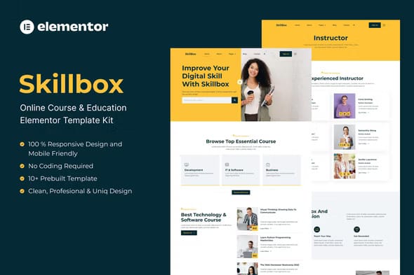 Skillbox-Elementor-Template-Kit-for-Online-Courses-Education Skillbox: Elementor Template Kit for Online Courses & Education - Image 1