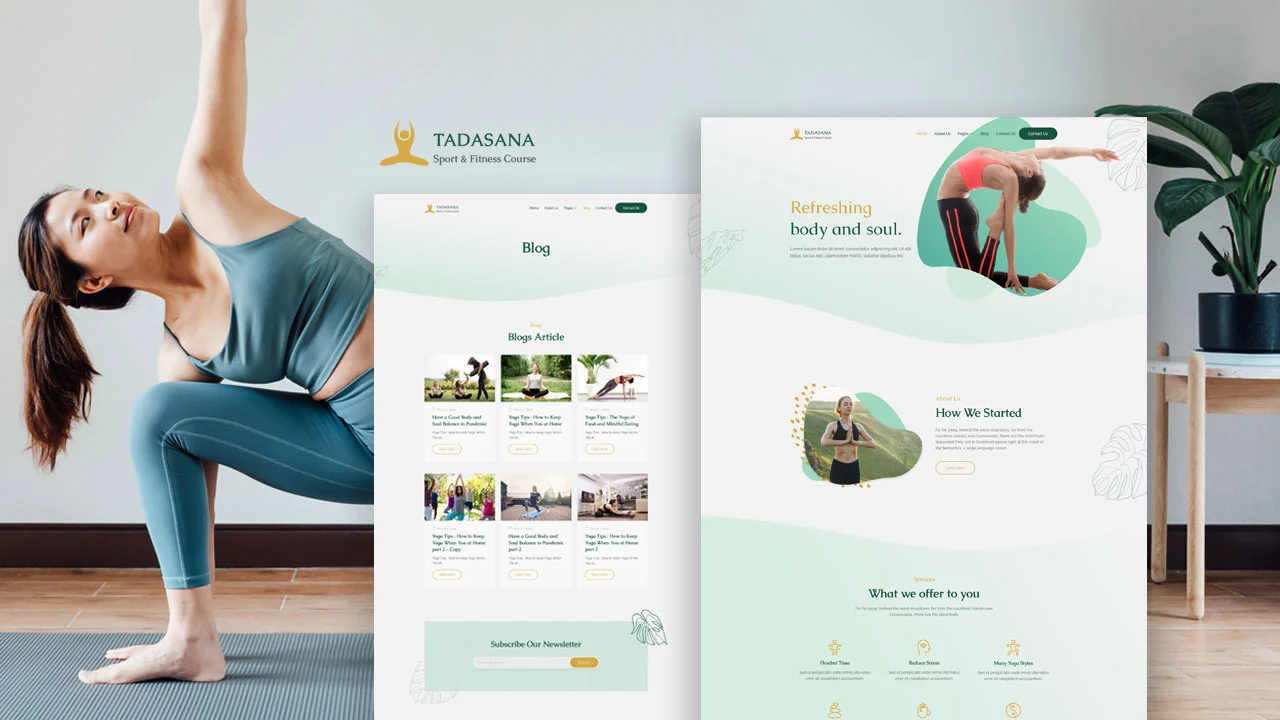 Tadasana Tadasana: Elementor Template Kit for Yoga Teacher & Studio - Image 1
