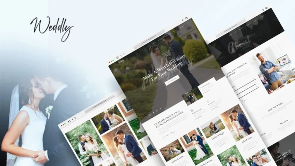 Weddly: Elementor Template Kit for Wedding Photography