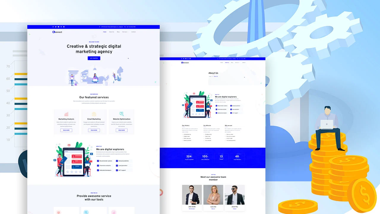 connect Connect: Elementor Template Kit for Modern Business & Agencies - Image 1