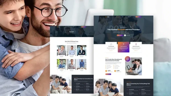 Dotline: Elementor Template Kit for Broadband & Internet Service Providers