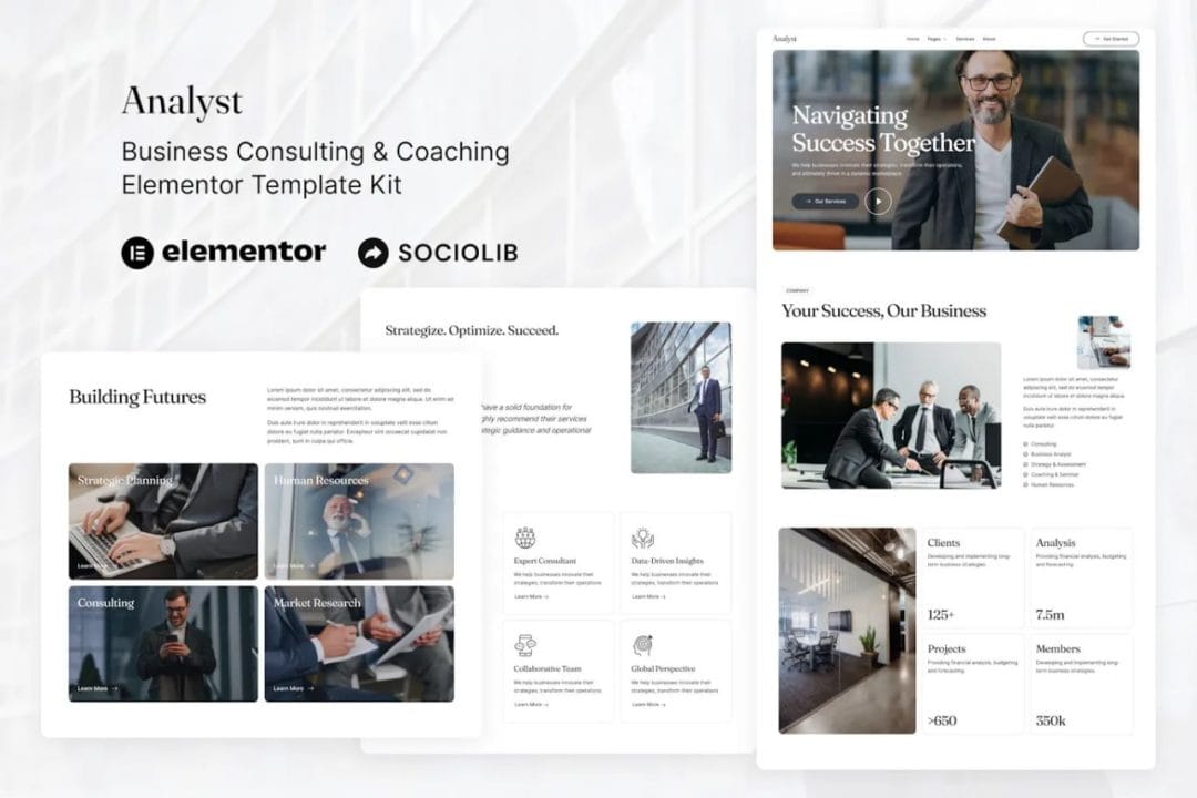 elementor-kit-10-1 Analyst - Business Consulting & Coaching Elementor Template Kit - Image 1