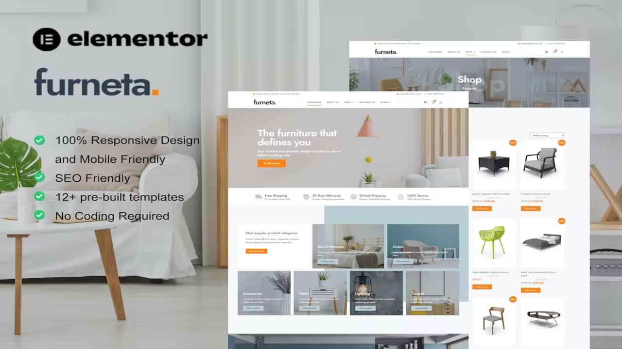 elementor-kit-11-2 Furneta – Furniture Shop Elementor Template Kit - Image 1