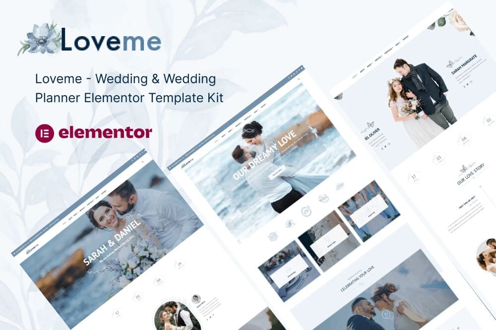 elementor-kit2-5 Loveme: Elementor Template Kit for Wedding & Wedding Planners - Image 1