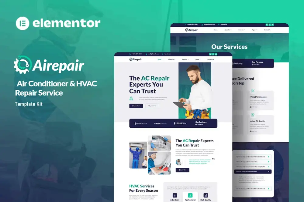 elementor-kits-1-3 Airepair – Elementor Template Kit for HVAC & AC Repair Services - Image 1