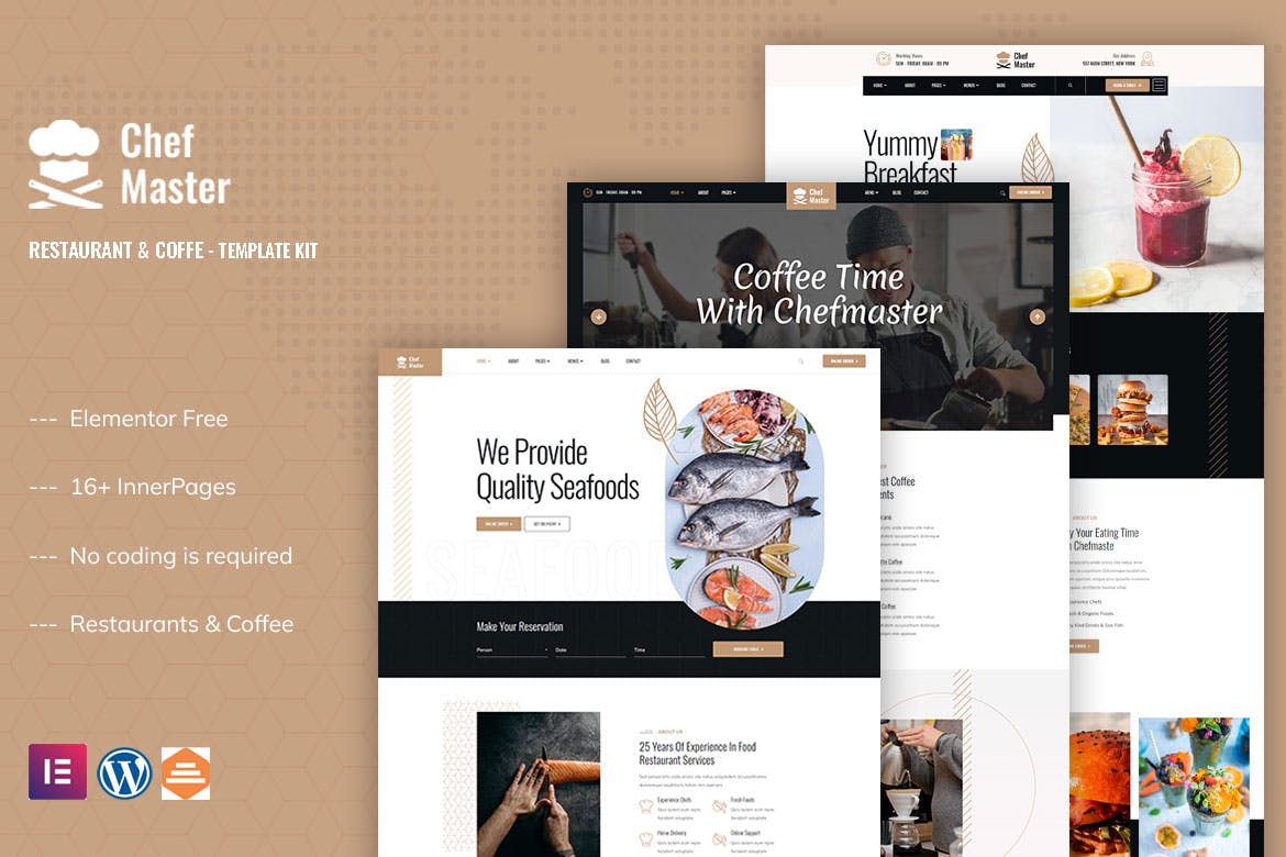 elementor-kits-11 Chefmaster - Restaurant & Cafe Elementor Template Kit - Image 1