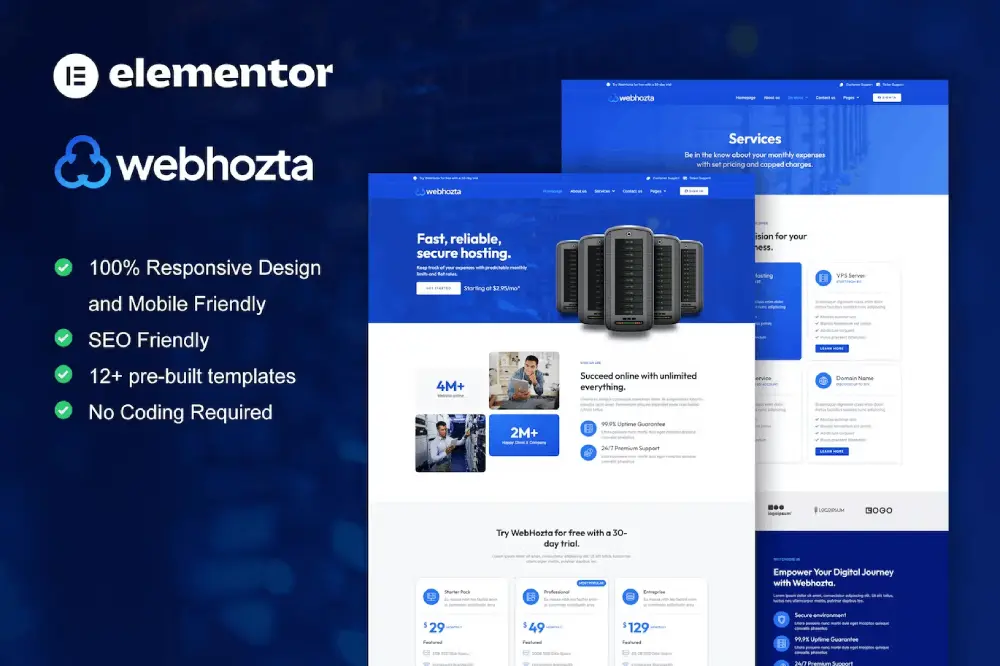 elementor-kits-4-2 WebHozta: Elementor Template Kit for Hosting Services - Image 1