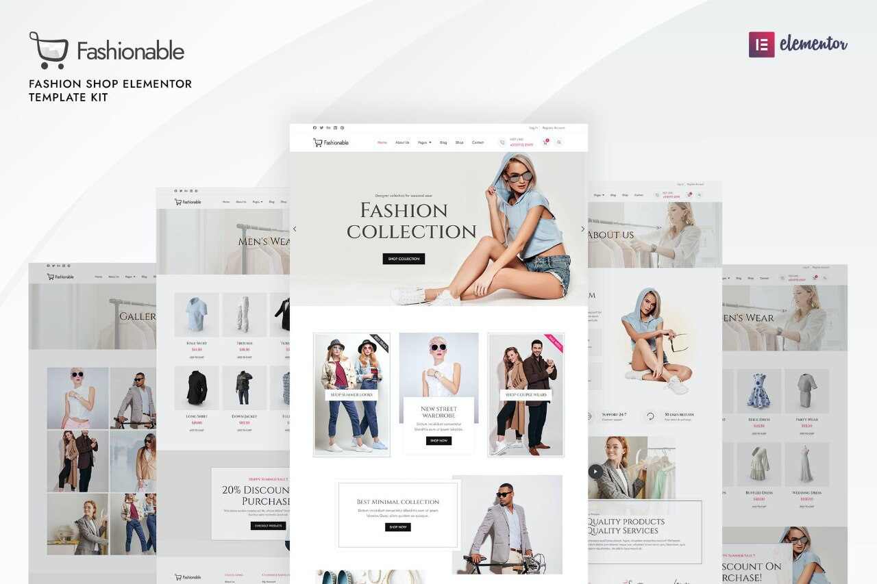 elementor-kits1-10 Fashionable: Elementor Template Kit for Fashion Shops & Boutiques - Image 1