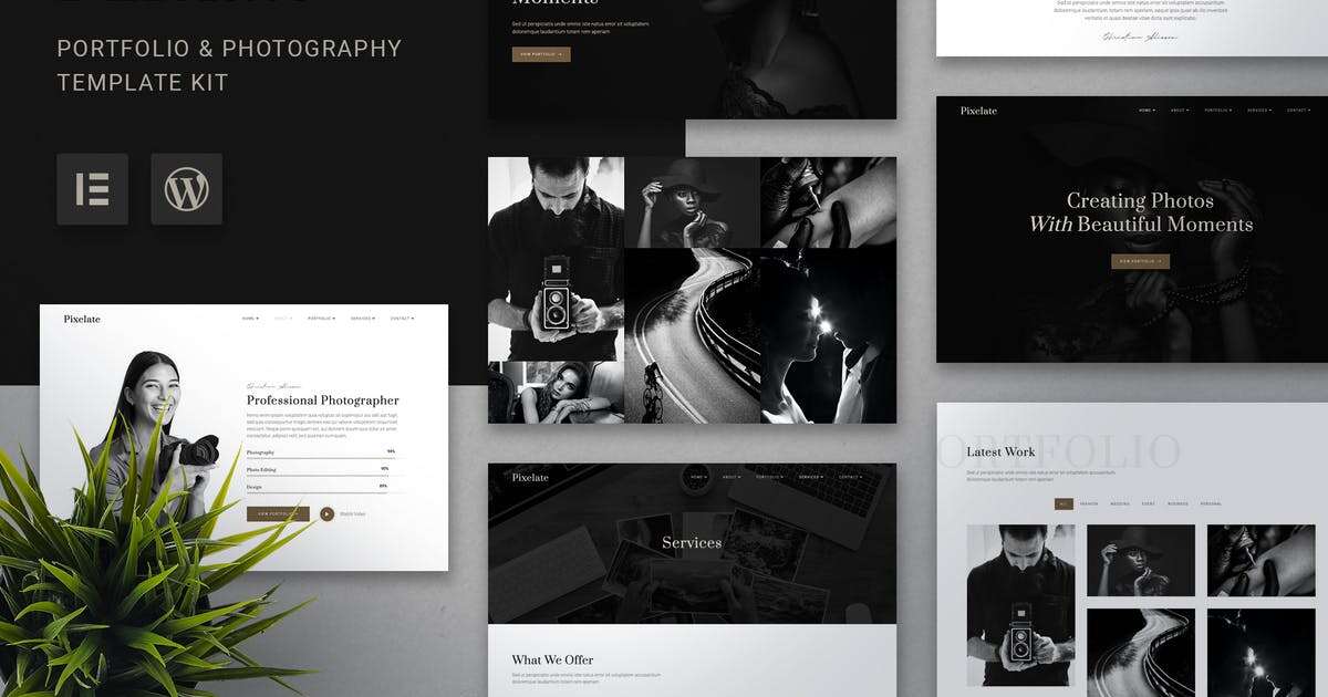 elementor-kits1-14 Pixelate: Elementor Template Kit for Photography Portfolios & Creatives - Image 1