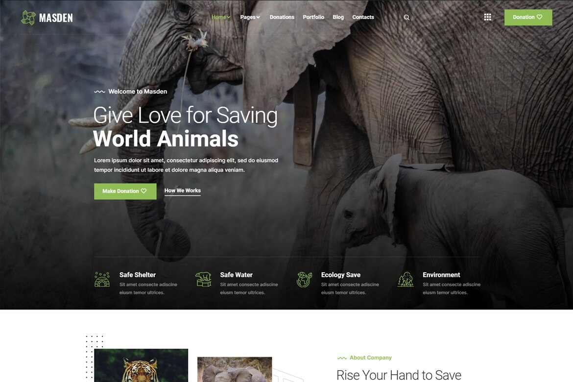 elementor-kits1-20 Masden: Elementor Template Kit for Charity & Donation Organizations - Image 1