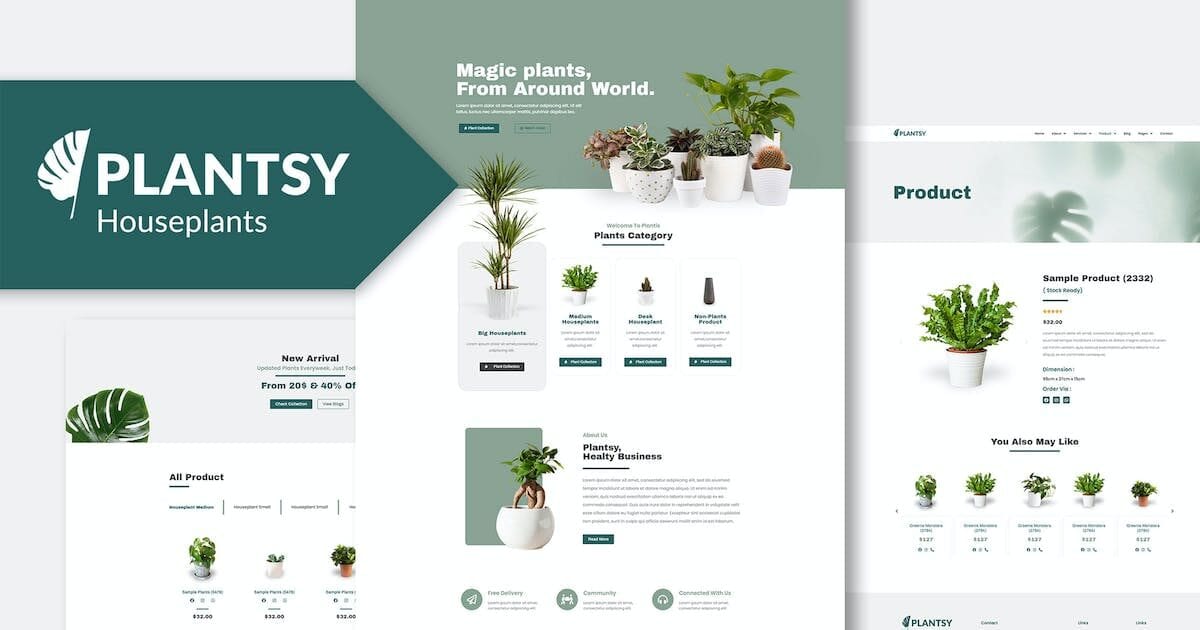 elementor-kits1-24 Plantsy: Elementor Template Kit for Houseplants & Indoor Gardening - Image 1