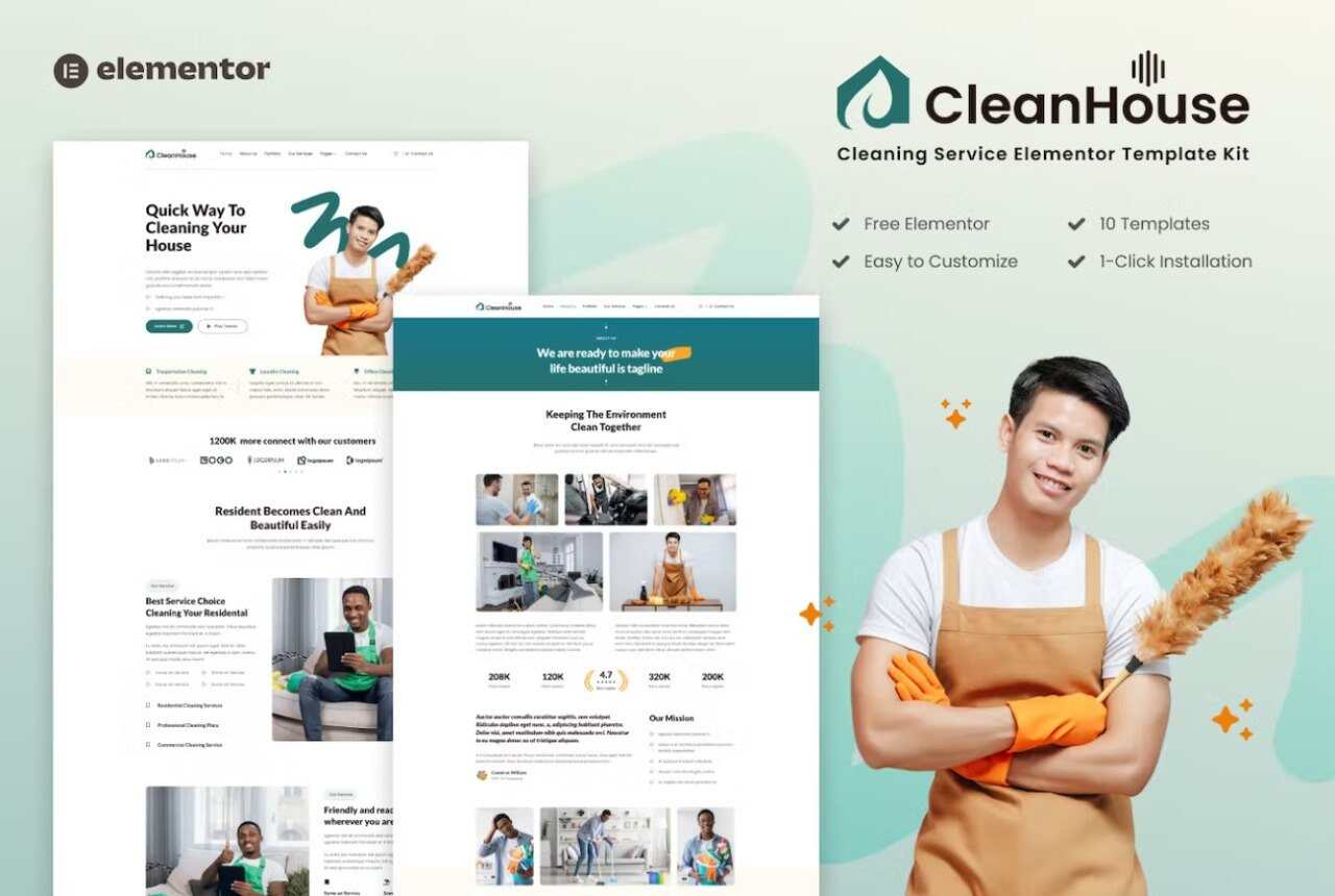 elementor-kits1-29 CleanHouse: Elementor Template Kit for Cleaning Services - Image 1