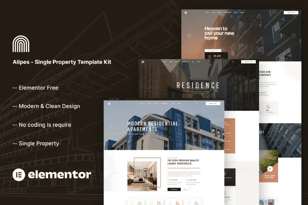 template-kit-1-1 Alipes – Elementor Template Kit for Single Property & Apartment Showcase - Image 1