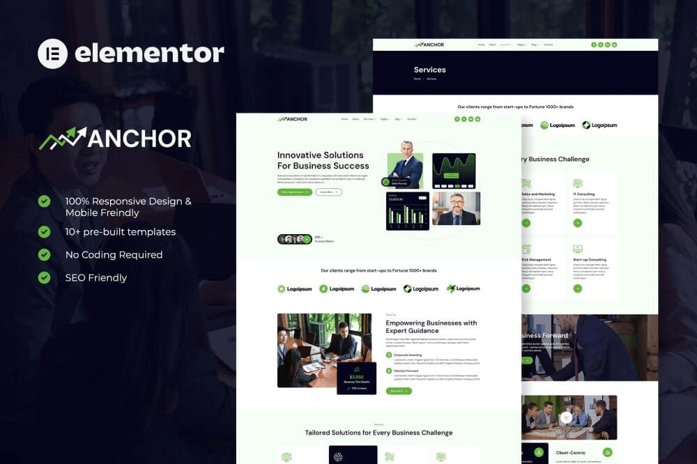 template-kitss-1 Anchor: Elementor Template Kit for Business Consulting - Image 1