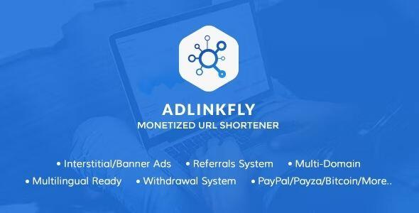 AdLinkFly Monetized URL Shortener Platform | GPL PHP Script