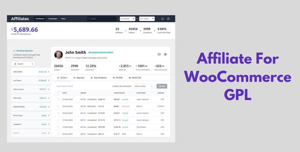 Affiliate for WooCommerce WordPress Plugin GPL v5.7.0