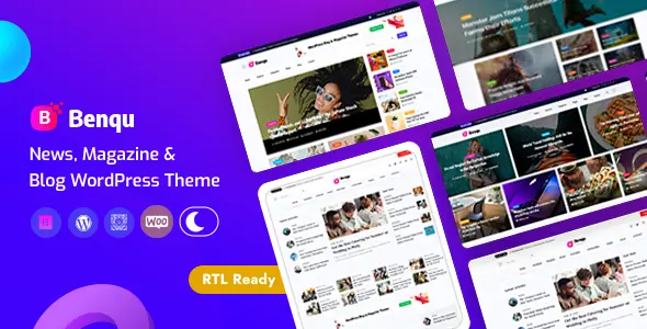 Benqu – News And Magazine WordPress Theme | Lifetime License | One Time Payment