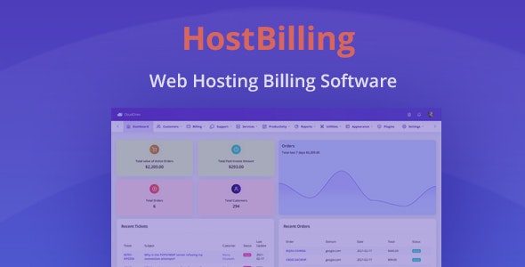 HostBilling Web Hosting Billing and Automation Software | GPL PHP Script