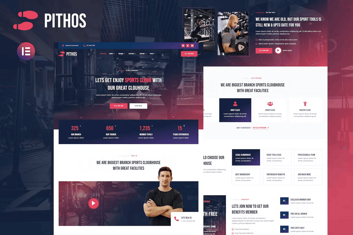 PithosCover.png Pithos – Fitness Center & Clubhouse Elementor Template Kit