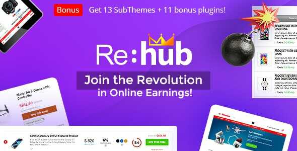 REHub Theme for Directory, Comparison, Affiliate, Multi-Vendor, and Community GPL v19.9.9.2