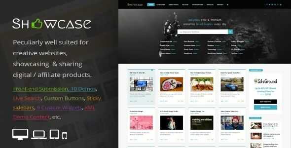 Showcase Theme for Responsive WordPress Grid and Masonry Blog GPL v3.6