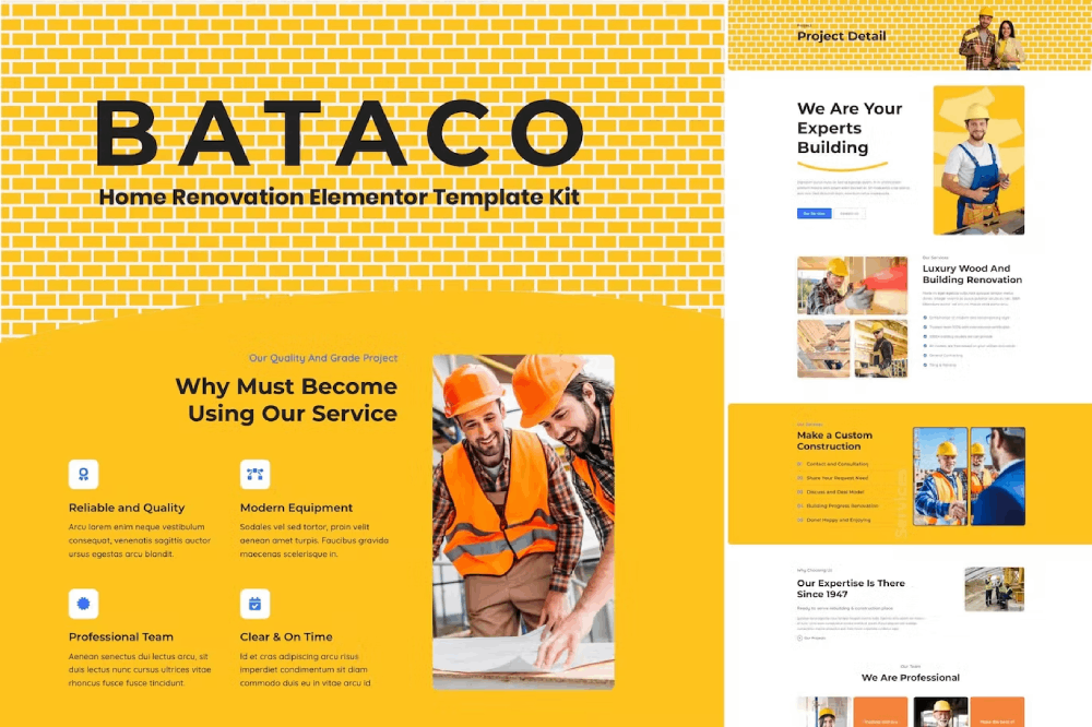 bataco_kit_cover.png Bataco – Home Renovation & Construction Elementor Template Kit