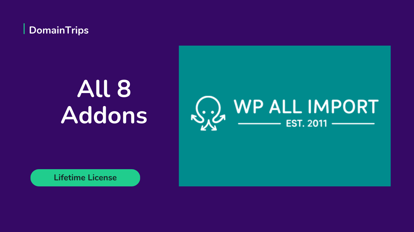WP All Import Pro With All 8 Addons | Lifetime License | One Time Payment WP All Import Pro With All 8 Addons | Lifetime License | One Time Payment