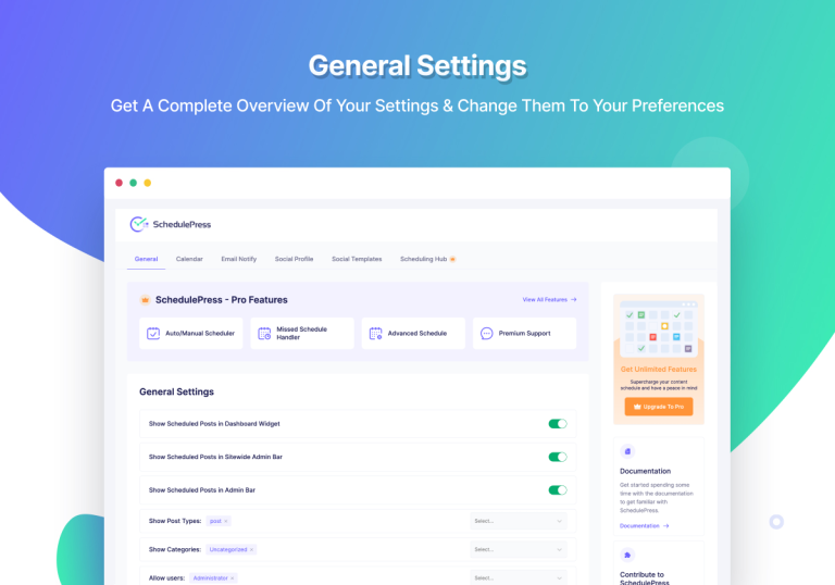 SchedulePress Pro (WP Scheduled Posts Pro) | Lifetime License
