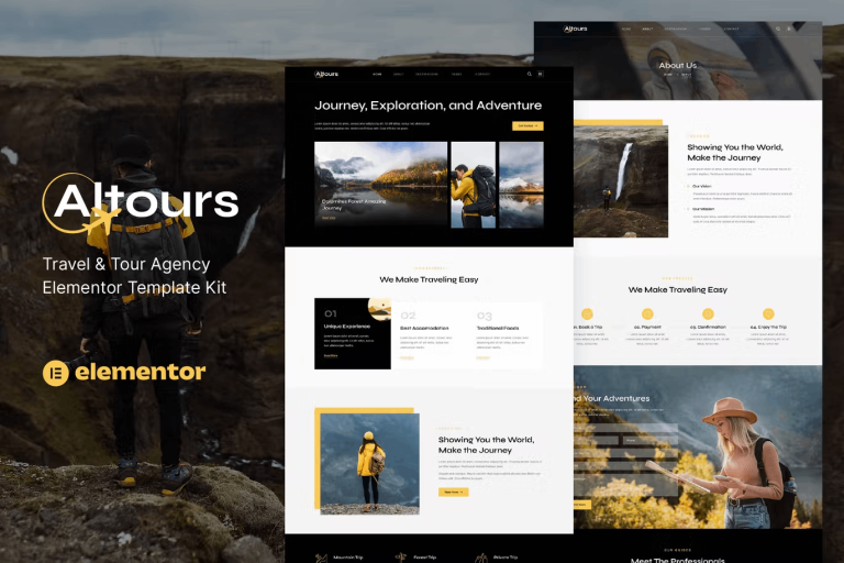 Altours – Travel and Tour Agency Elementor Template Kit