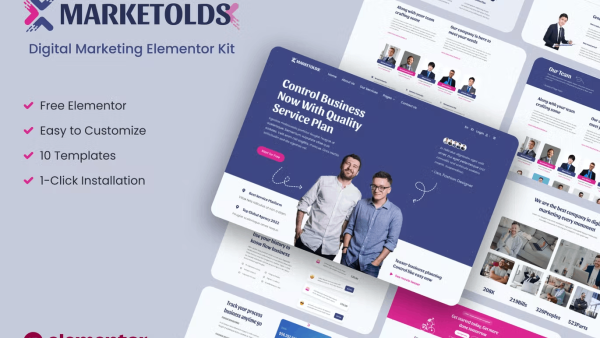 Marketolds and Digital Marketing Elementor Template Kit