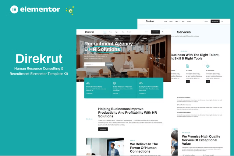 Direkrut – Human Resource Consulting and Recruitment Kit