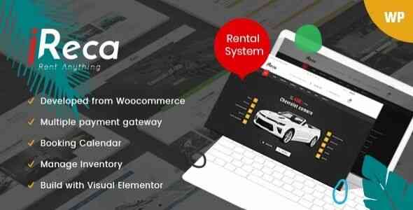 Ireca Theme for Car Rental Boat Bike Vehicle Calendar WordPress