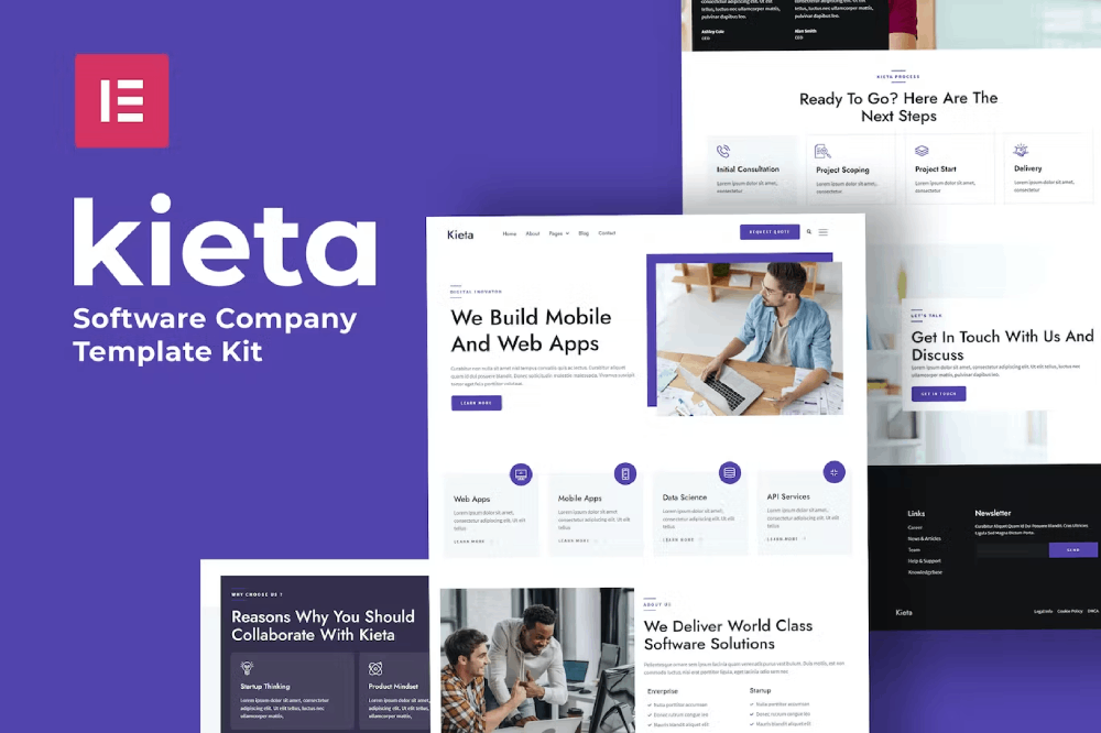 KietaCover.png Kieta – App and Software Agency Elementor Template Kit