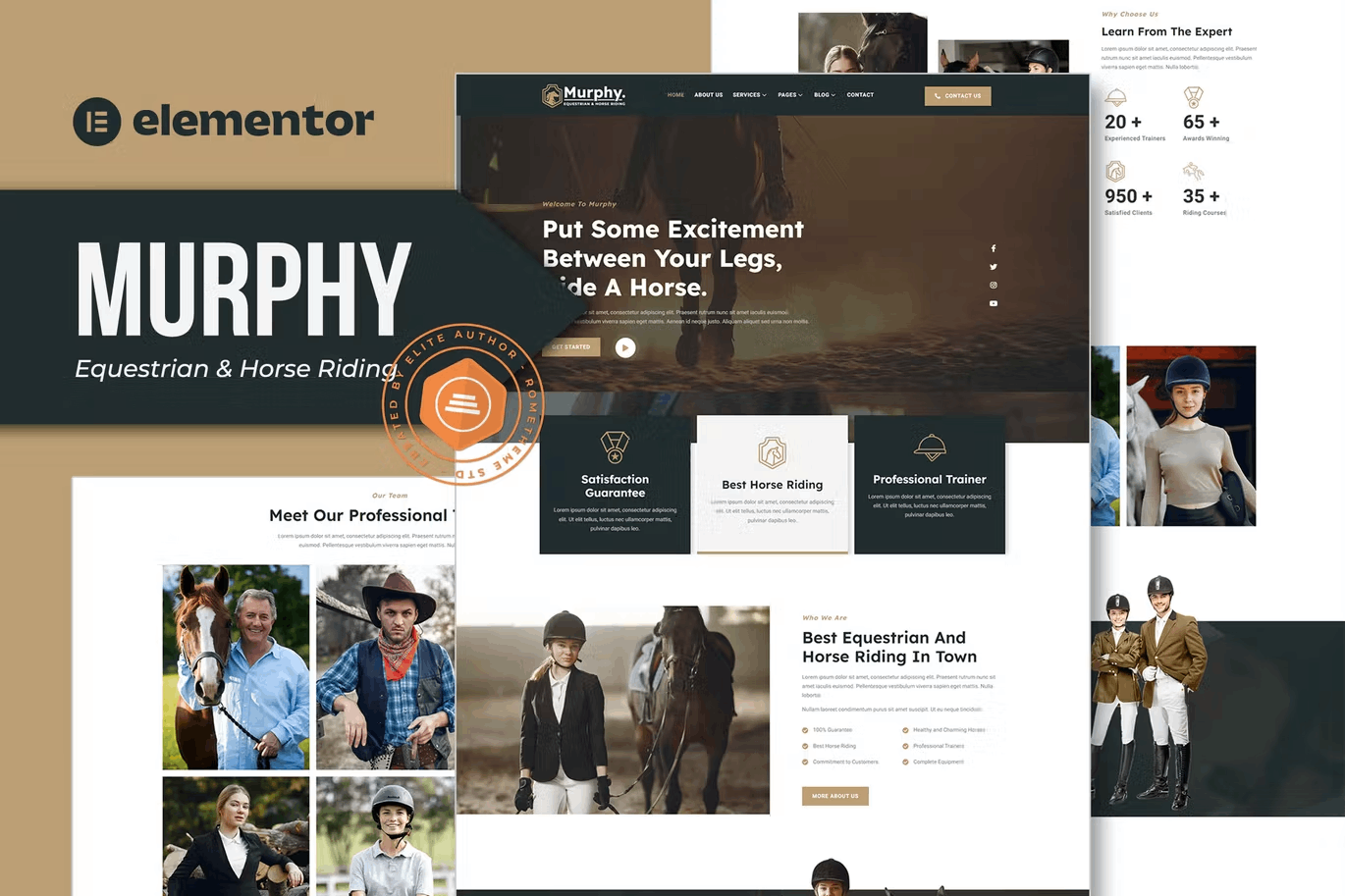 Murphy-Coverimage-template-kit.png Murphy – Equestrian and Horse Riding Elementor Template Kit