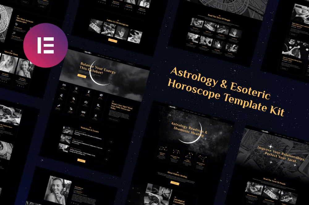 Mystic-Cover.png Mystik – Astrology and Esoteric Horoscope Elementor Template Kit